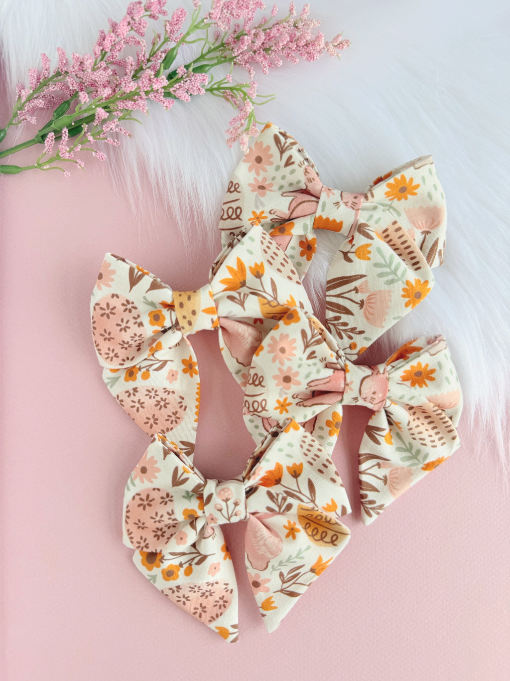 Lazo Floral Coral de Primavera