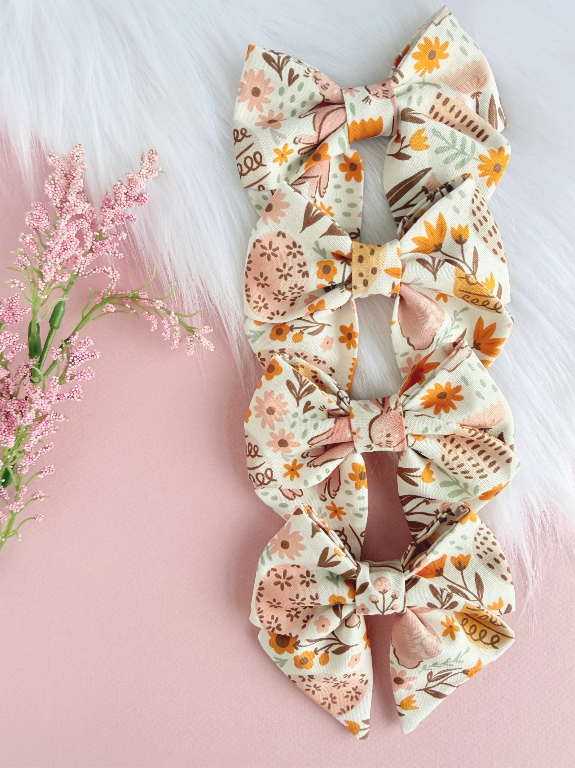 Lazo Floral Coral de Primavera