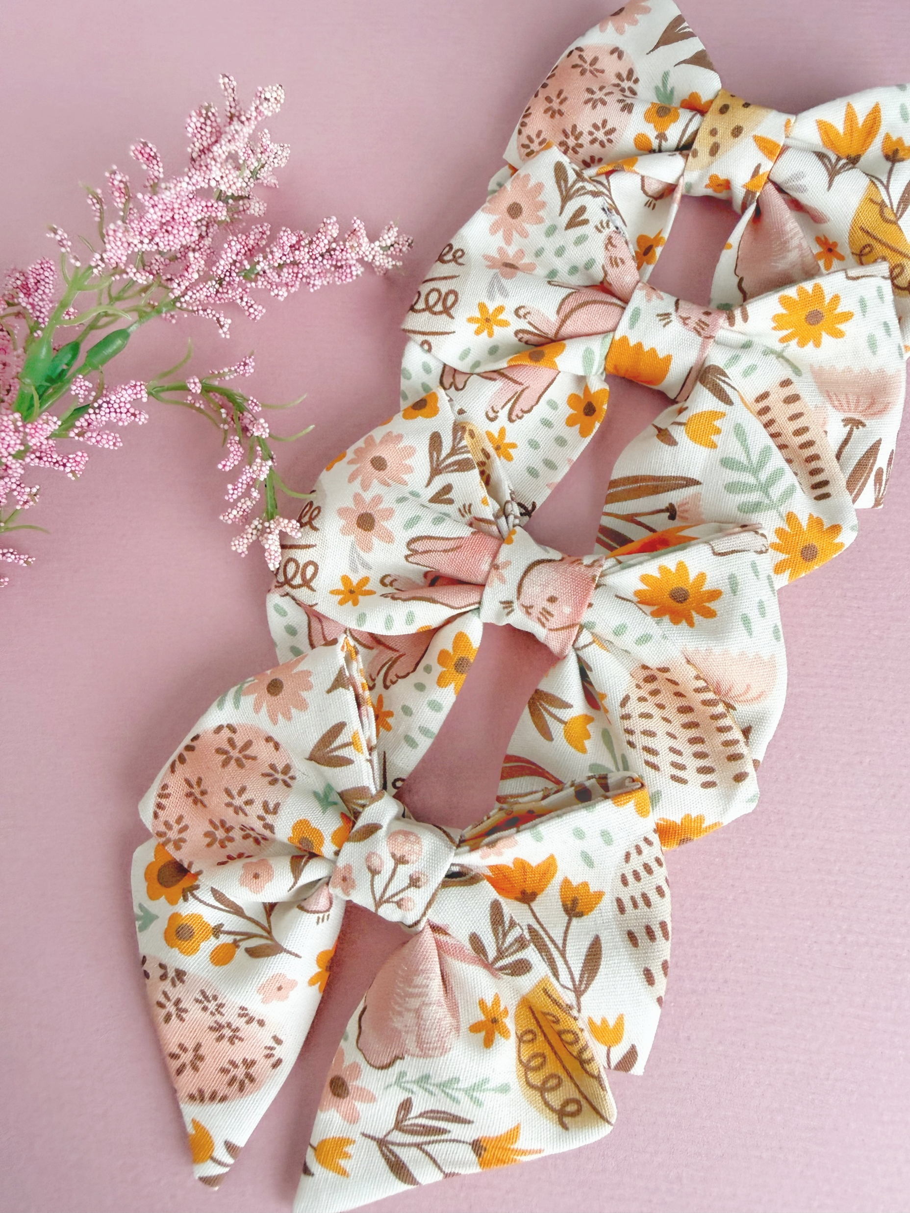 Lazo Floral Coral de Primavera