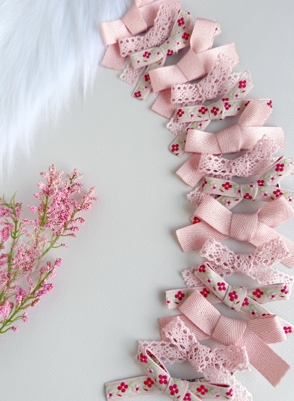 Set de Lazos Rosa Pastel