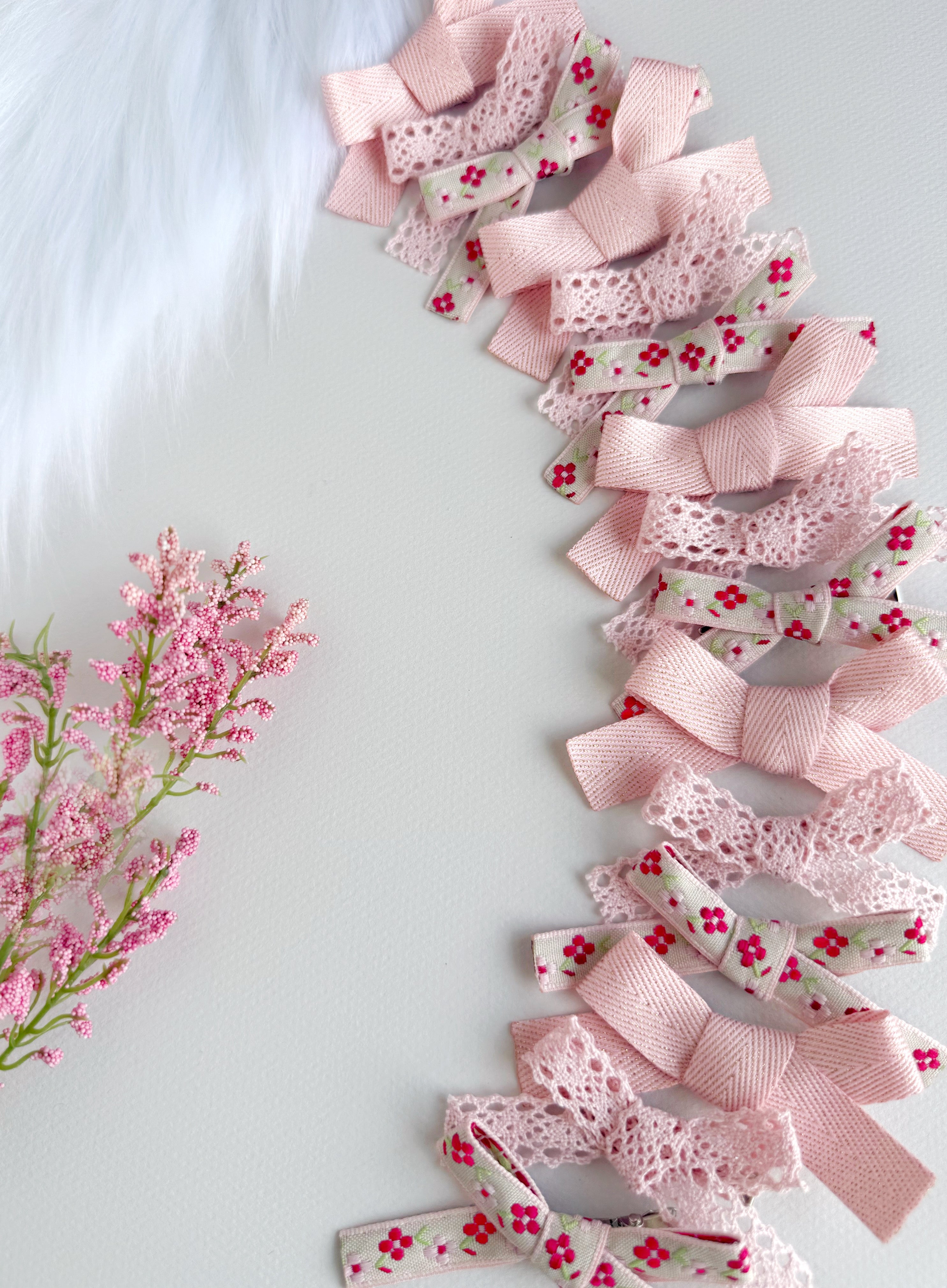 Set de Lazos Rosa Pastel