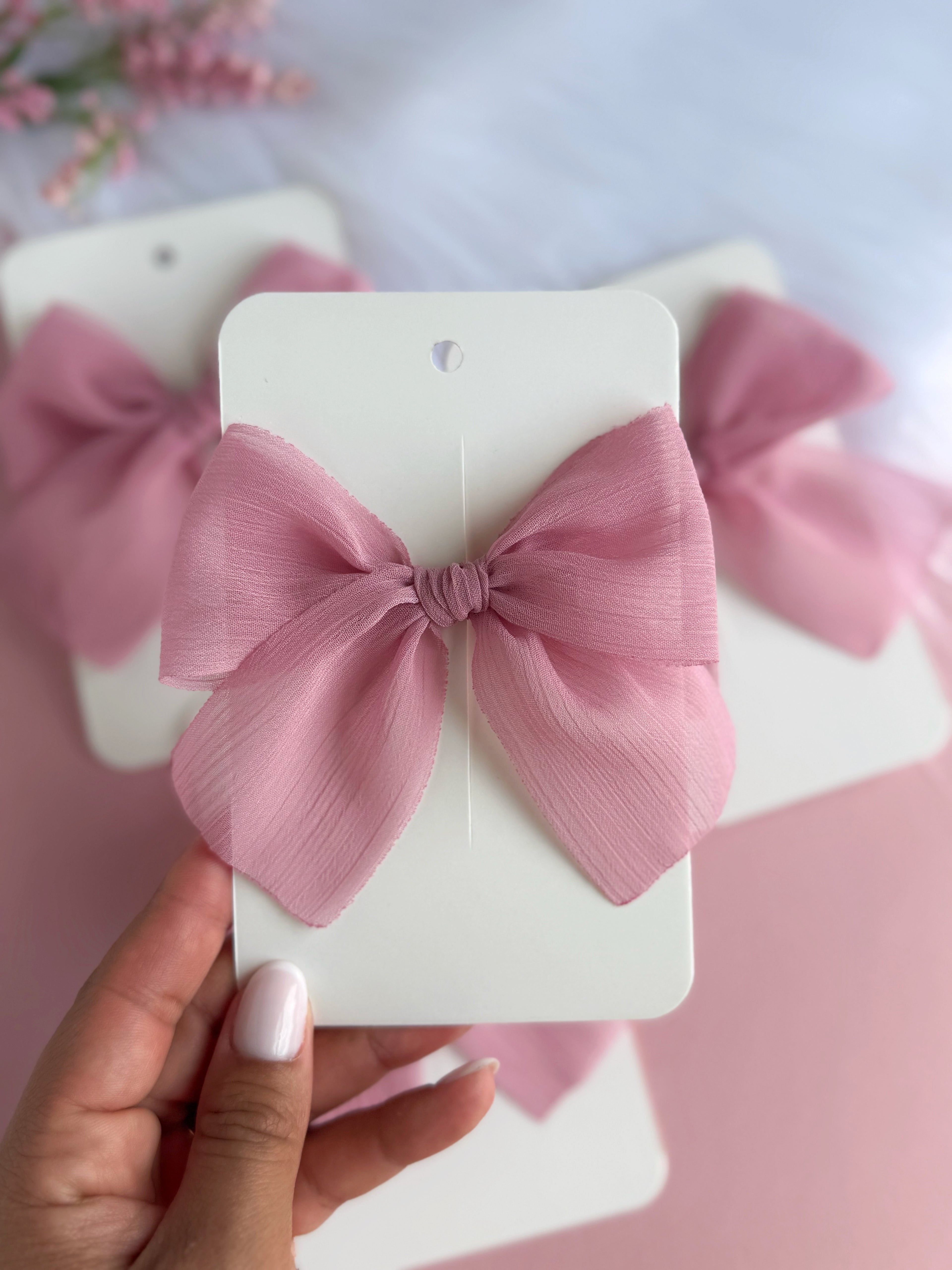 Lazo de Gasa Rosa