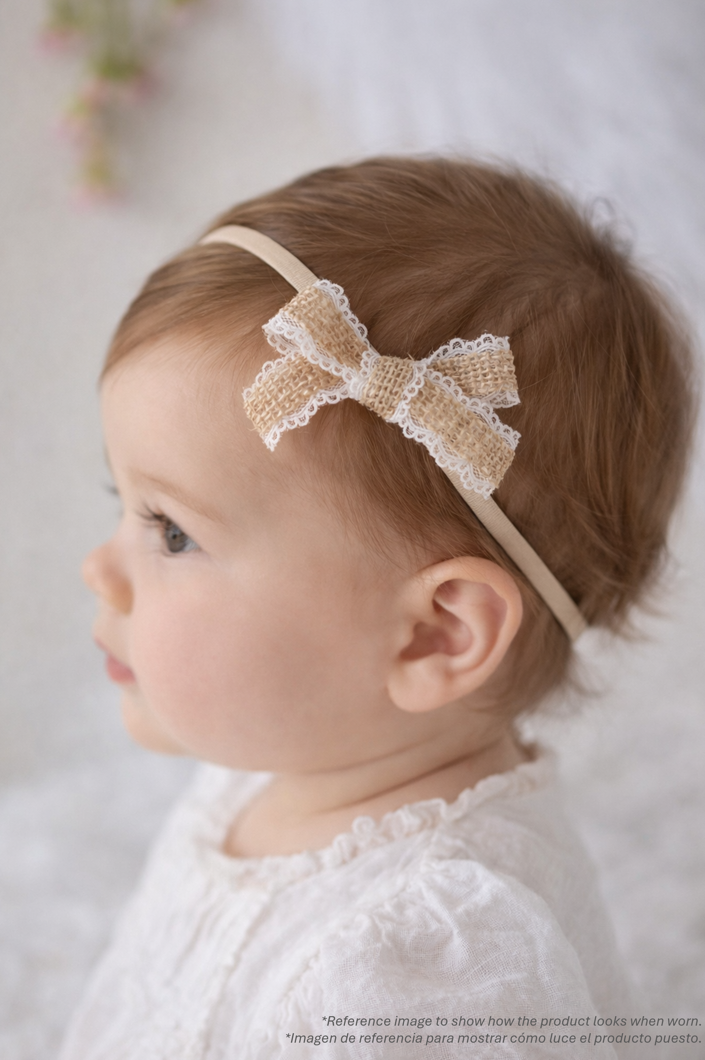 Set de lazos de Yute y encaje